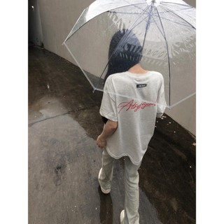 Áo thun nữ đường phố ROMEO thương hiệu địa phương nữ tay ngắn dáng rộng cổ tròn in chữ-J0119