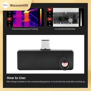 Camera chụp ảnh nhiệt Máy hồng ngoại Phụ kiện phát hiện 16 màu để bảo trì 【Wisconsin059】
