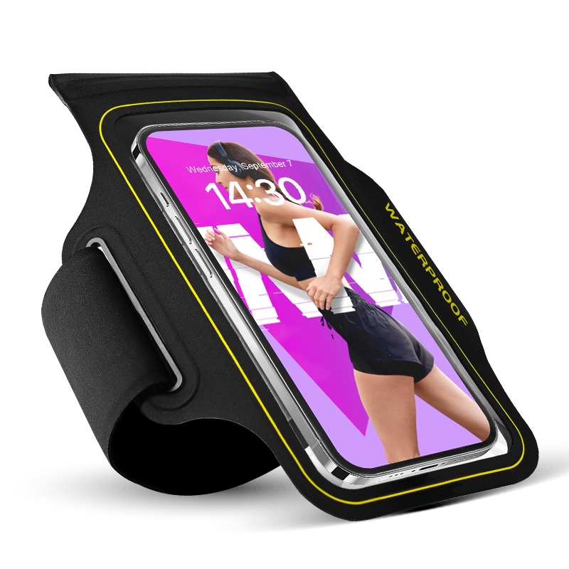 Haissky Mới Back View Chống Nước Chạy Bộ Thể Thao Băng Tay Cho iPhone 16 15 14 13 12 11 Pro Max 15 P