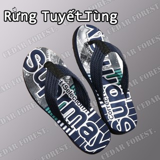 Rừng Tuyết Tùng☘Giày nam Dép xỏ ngón chống mài mòn Dép đi biển đế dày chống trượt