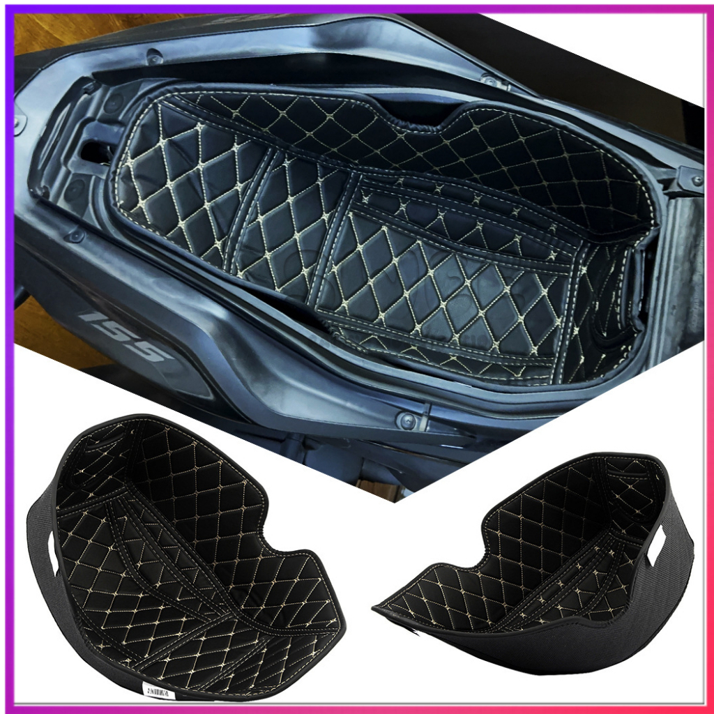 Xe Máy Ghế Sau Xô Đệm Túi Bảo Quản Túi Hành Lý Da PU Cho YAMAHA AEROX 155 NVX 155 AEROX155 NVX155