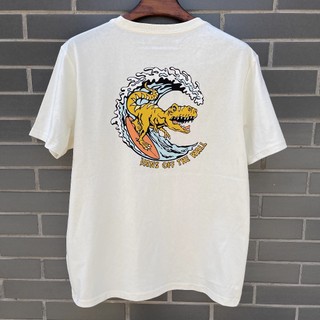 Vans Mới Nam Nữ Tyrannosaurus Rex In Hình Thể Thao Giải Trí Áo Thun Nữ Tay Ngắn