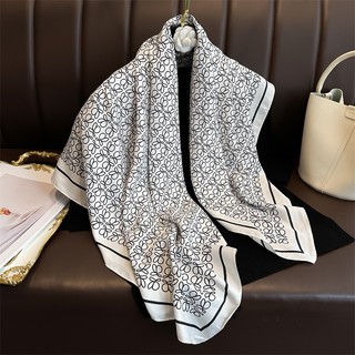 Satin Trang Trí Vuông Khăn 90cm Chất Lượng Vuông Lụa Khăn Nữ Khăn Chuyên Nghiệp Thanh Lịch Khăn Chống Nắng Khăn Choàng
