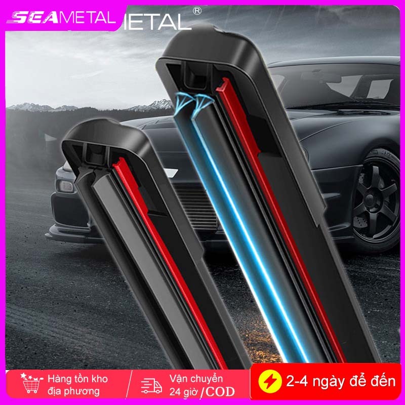 Gạt mưa ô tô SEAMETAL Gạt mưa silicone lưỡi kép chính hãng gạt êm sạch, không để lại vệt nước