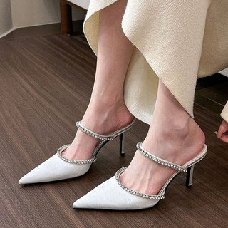 HUIYAXI Giày Cao Gót Mũi Nhọn GIÀY SANDAL Thời Trang Mới 2023 Cho Nữ Đa màu sắc Màu sắc đa dạng Đệm êm Hiện đại FGL24518IC 21Z240522