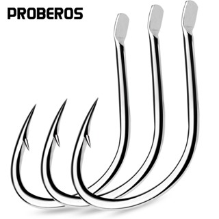 Katyusha 10 Chiếc Thép Carbon Flat Hook 1 / 0-5 / 0 # Móc Câu Cá Đơn Cá Thép Gai Cá Chép Jig Fishhooks Anzol Pesca Fishing Tackle