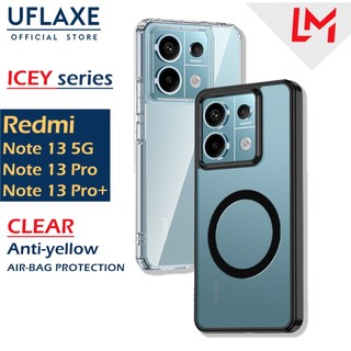 Uflaxe icey ốp cứng từ tính cho xiaomi redmi note 13 note 13 pro redmi note 13 pro plus 5g ốp điện thoại trong suốt mờ ốp lưng chống ố vàng ốp chống sốc bảo vệ toàn diện