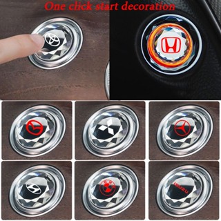 Xe ô tô một cú nhấp chuột nút khởi động công tắc đánh lửa bảo vệ nhãn dán bảo vệ pha lê trong suốt khởi động thiết bị nút khởi động dừng lại