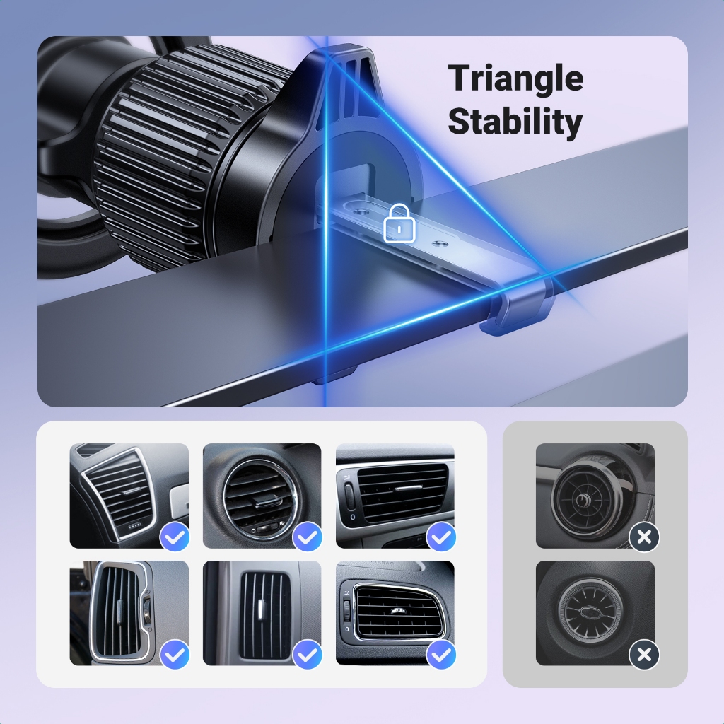 Giá đỡ điện thoại ô tô từ tính UGREEN Giá đỡ điện thoại ô tô thông hơi cho Magsafe iP 15/14/13 ProMax Xiaomi Samsung | BigBuy360 - bigbuy360.vn