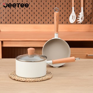 JEETEE 16cm cao cấp thích hợp cho bếp cảm ứng và bếp nấu bộ nồi chảo chống dính bếp từ