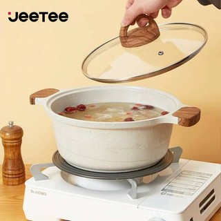 JEETEE Nồi nấu canh 20/ 24/ 28cm bằng đá cấp y tế chống dính cho mọi loại bếp gia đình