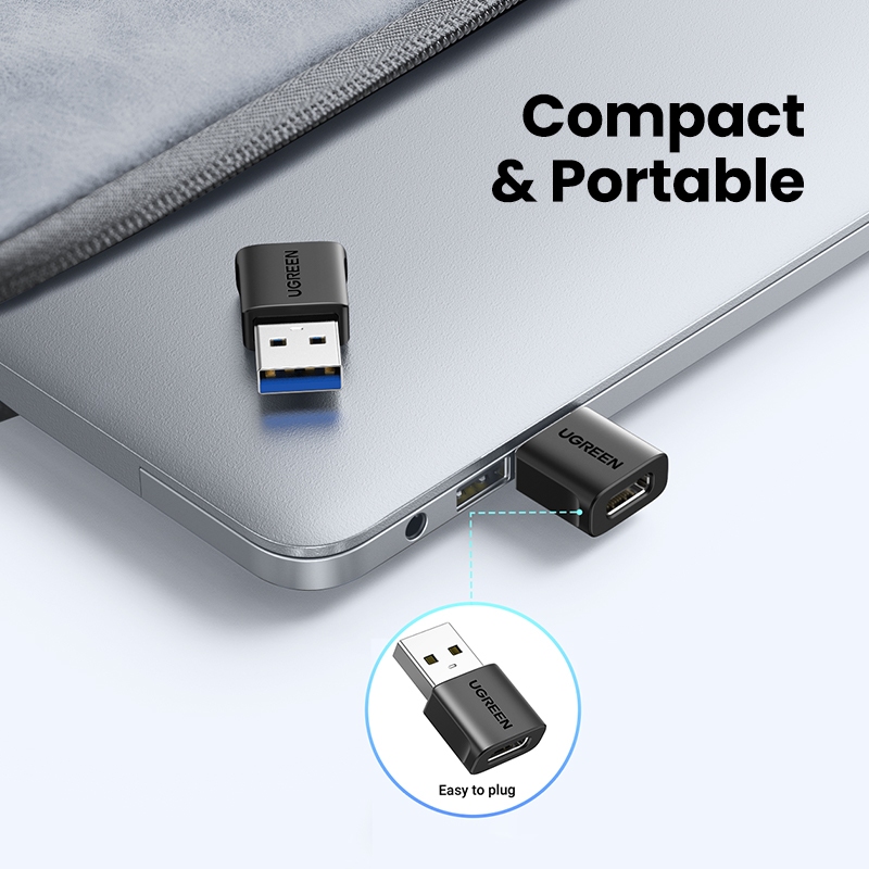 Ugreen 10Gbps USB3.1 2 chiếc 3 chiếc USB-C Nữ sang USB-A Nam Adapter USB-C Nữ sang USB-A Nam Adapter Nhựa | BigBuy360 - bigbuy360.vn