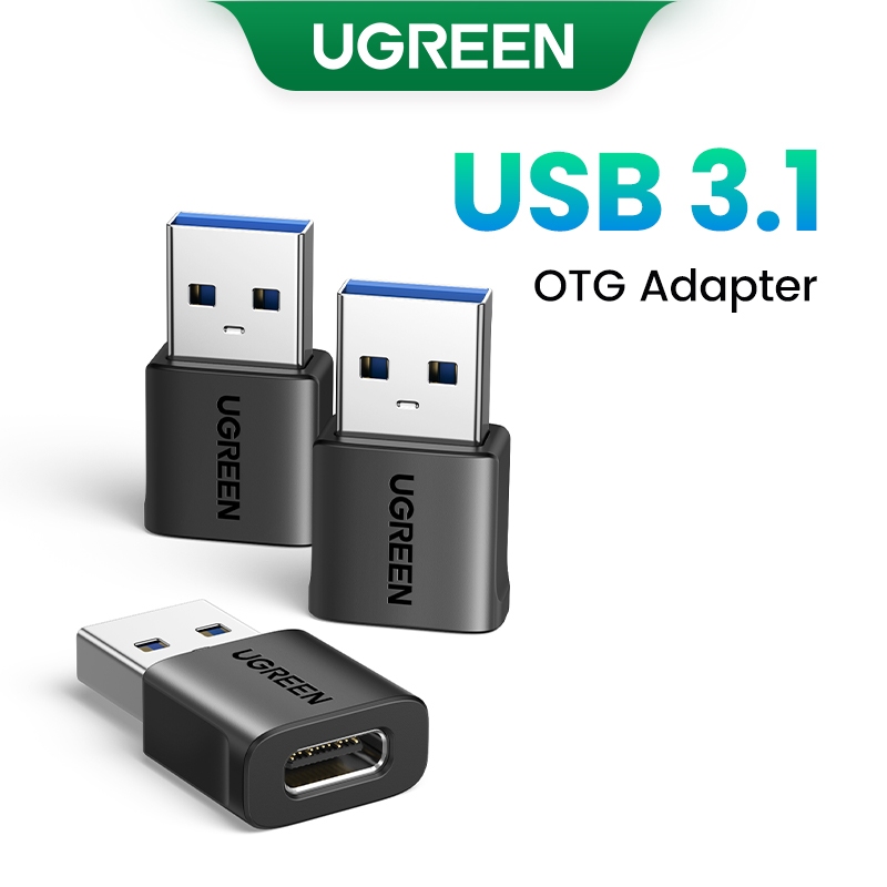 Ugreen 10Gbps USB3.1 2 chiếc 3 chiếc USB-C Nữ sang USB-A Nam Adapter USB-C Nữ sang USB-A Nam Adapter Nhựa