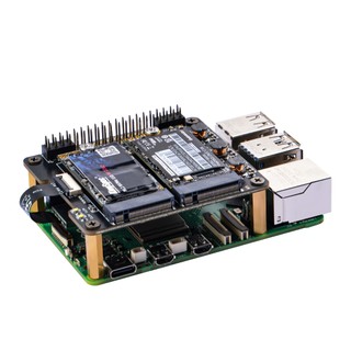 52pi n20 dual 2242 nvme hat cho raspberry pi 5 với chip asm1182e