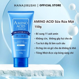 Sữa rửa mặt HANAJIRUSHI tinh chất axit amin tạo bọt làm sạch sâu cho mặt 150g