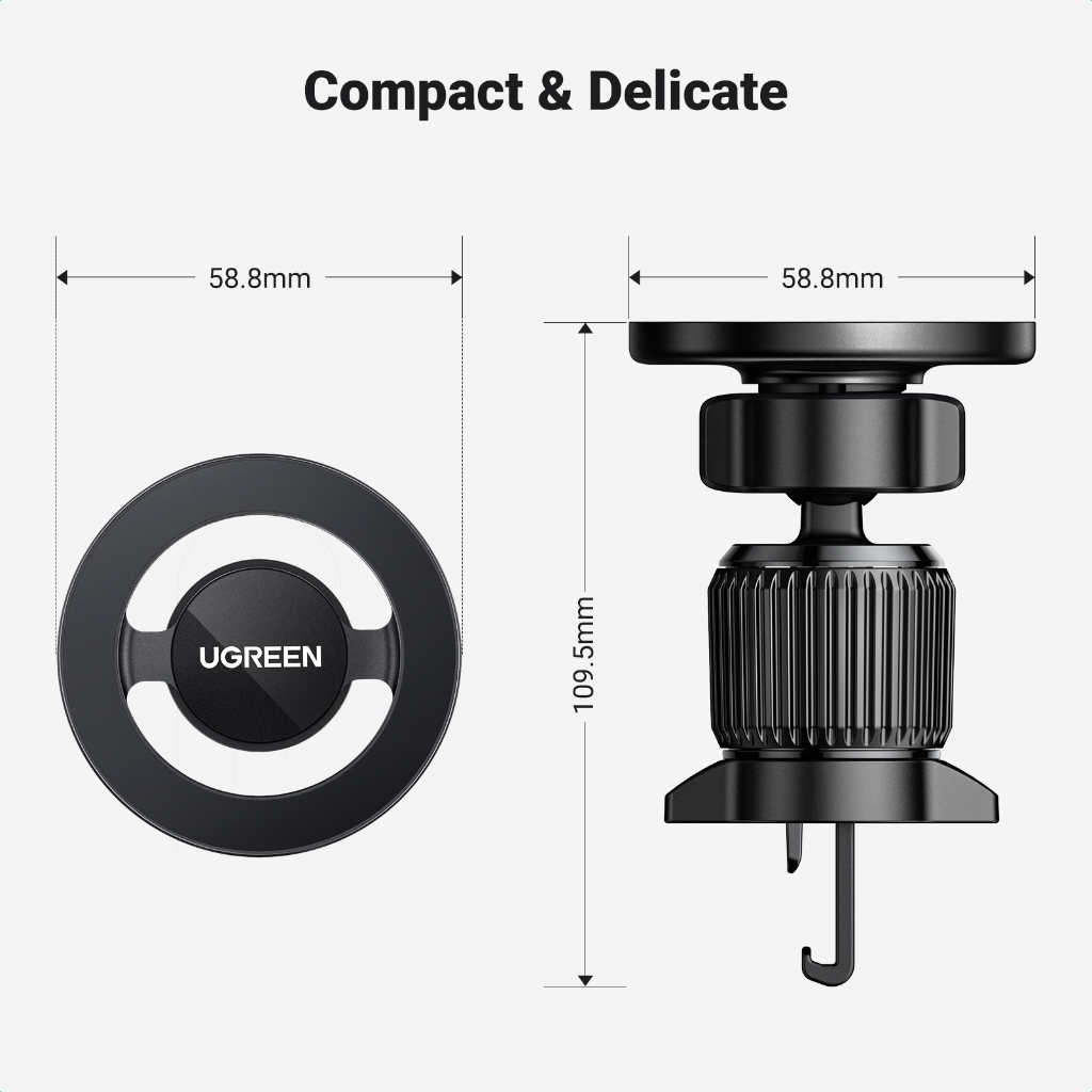 Giá đỡ điện thoại ô tô từ tính UGREEN Giá đỡ điện thoại ô tô thông hơi cho Magsafe iP 15/14/13 ProMax Xiaomi Samsung | BigBuy360 - bigbuy360.vn