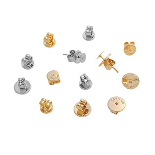 2 Cái / túi Bông Tai Đồng Nút Tai Trống Bài Bông Tai Đế Chân Cho DIY Trang Sức Làm Phụ Kiện