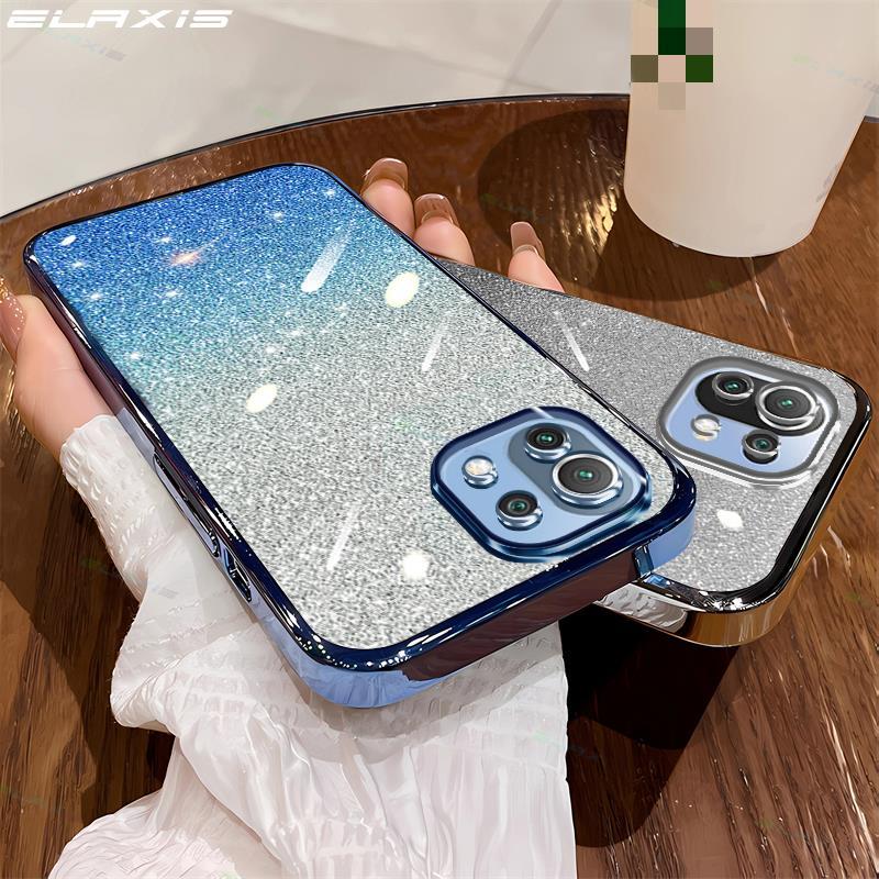 Elaxis Vỏ TPU Mềm Cho Xiaomi Mi 11 Lite / 11 Lite 5G / 11 Lite 5G NE Vỏ Điện Thoại Gradient Ống Kính Lấp Lánh Bảo Vệ Camera Ốp Lưng ES018