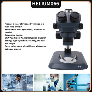 Kính hiển vi, kính hiển vi sinh học, kính hiển vi soi nổi ba mắt, 7x đến 50x thị kính đồng tiêu wf10x22mm 0,5x 2x ống khách quan phụ trợ helium066