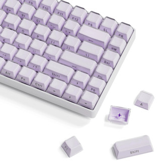 Womier Jello Keycaps in bên 113 phím Màu tím mờ Mũ chìa khóa hồ sơ OEM Bộ tùy chỉnh PBT Tương thích với Công tắc Cherry MX Bàn phím cơ