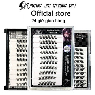 Mengjieshangpin Cool Fox Không Dùng Keo Dán Lông Mi Giả Dày Đơn Cụm Người Mới Lười Lông Mi 10-13 Mm