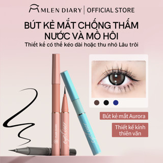 Mlen Diary Bút Kẻ Mắt Dạng Lỏng Chống Thấm Nước Lâu Trôi Không Nhòe Cho Người Mới Bắt Đầu
