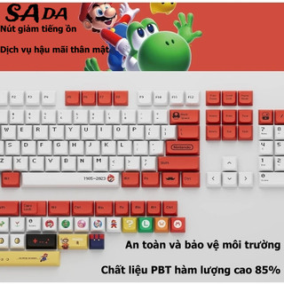 SADA Keycaps bàn phím cơ Mario 124 phím keycaps chất lượng cao