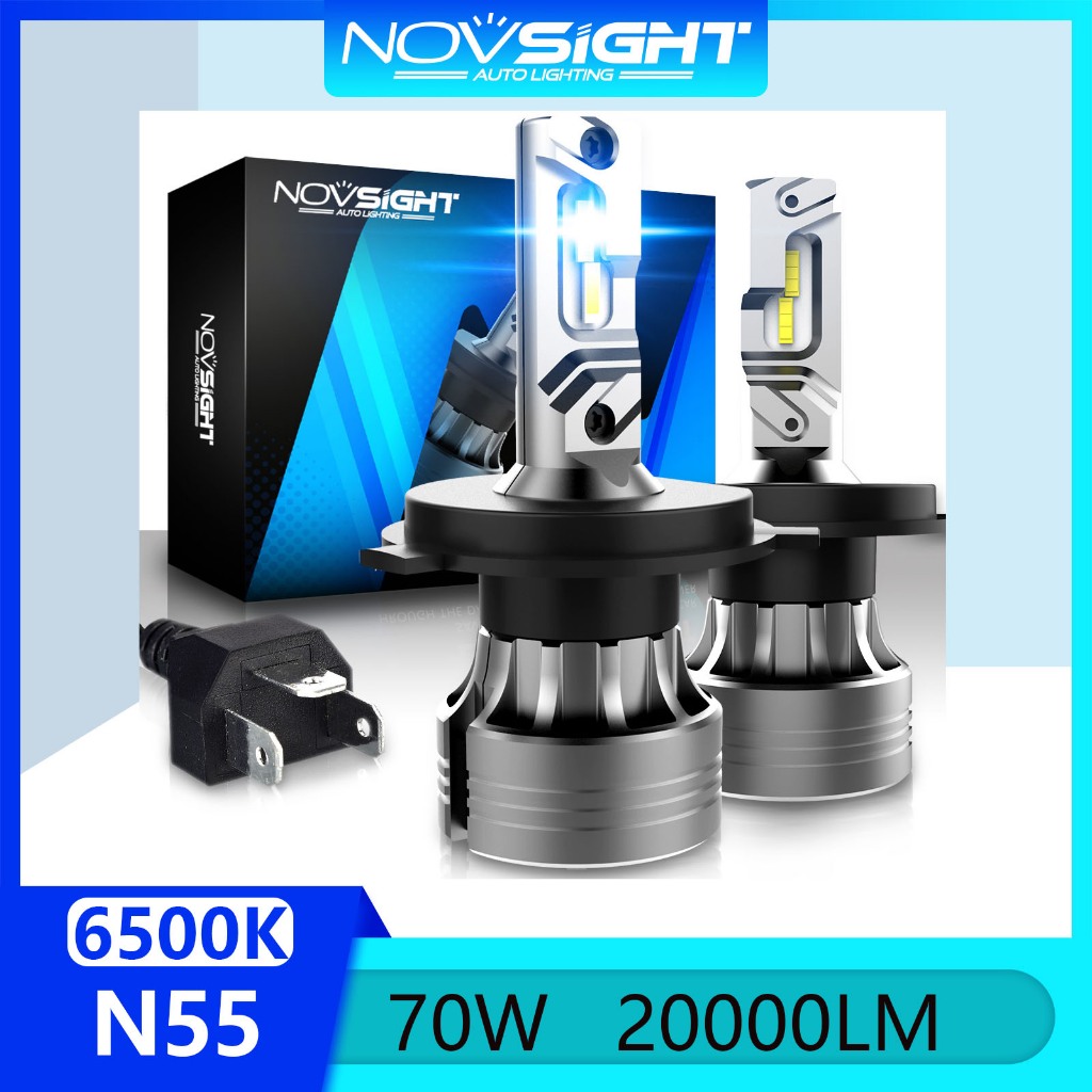 Novsight N55 20000LM 70W 6500K Đèn Pha LED Ô Tô H11 H4 H7 Tốc Độ Cao ​​Tùy chỉnh