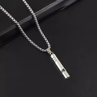 Dây chuyền 22259 mặt còi có thể thổi tạo âm thanh được phong cách đường phố cho nam nữ