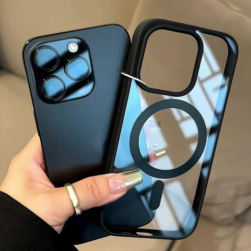 Ốp điện thoại Acrylic trong suốt sang trọng cho iPhone 15 14 13 12 Pro max iPhone 7 8 plus x xs max 