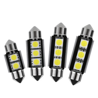 2 Bóng Đèn Led Ô Tô C5W C10W 12V 5050 Cho Biển Số Trunk Đèn Đọc Sách