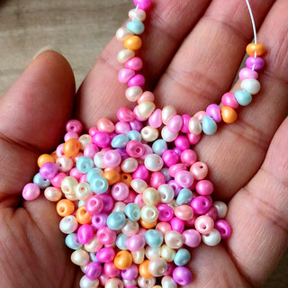 50g diy hạt thủy tinh hạt thủy tinh hạt thủy tinh không đều