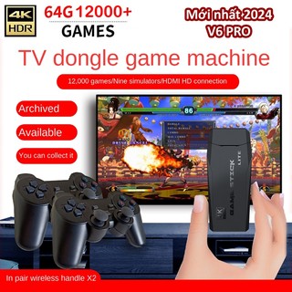 Bảng điều khiển trò chơi tv máy chơi game cầm tay 4k 10000 trò cổ điển tv tại nhà hdmi tay cầm đôi