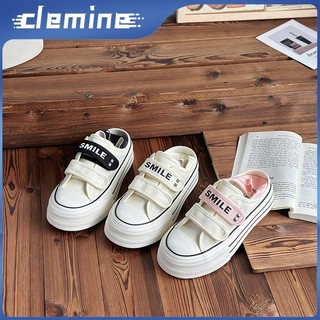 Giày vải Velcro thông thường dành cho nữ Giày thể thao thời trang đa năng ngón chân tròn