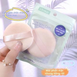 Bông dặm phấn phủ , phấn nền mút tròn dày dụng cụ trang điểm