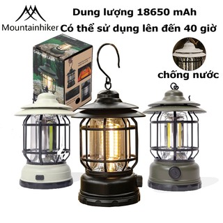 Mountainhiker, Đèn cắm trại, Đèn LED cổ điển, Đèn ngoài trời di động, có sạc usb, Thích hợp cắm trại ngoài trời / tại nhà / câu cá - SZK916