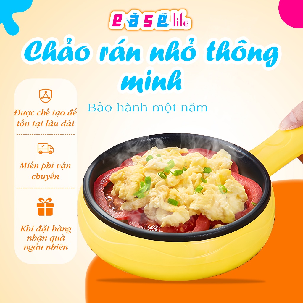 Chảo Chiên Nhỏ Thông Minh Omelette Dụng Cụ Tiện Dụng Chiên Chiên Hấp Đun sôi Chảo Chống Dính Máy Ăn Sáng Mini Có Hấp Thống Nhất Làm Nóng