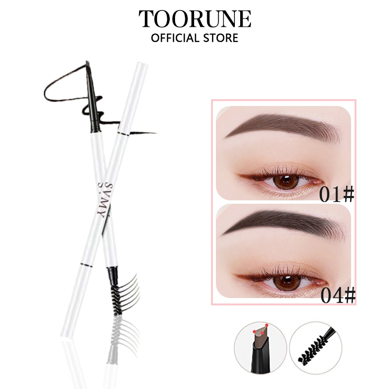 cappuvini SVMY（Chống thấm nước và mồ hôi）Chì Kẻ Mày 2 Đầu SVMY dễ vẽ không bị vón cục