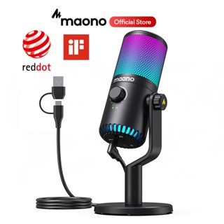 Mic thu âm MAONO DM30 RGB thích hợp cho PC điện thoại livestream