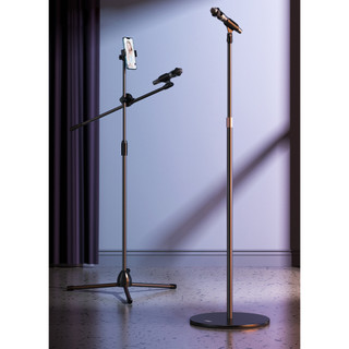 Chân Đế Micro Đứng có thể thu vào ổn định với Đế tròn dày cho Mic 26‑45mm