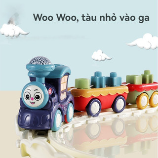 Đường ray xe lửa gỗ Đường ray điện Đồ chơi đường ray giáo dục Bộ đồ chơi trẻ em Trò chơi đột phá Đồ chơi trò chơi bảng cho bé