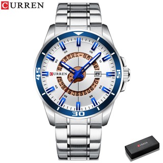 Đồng Hồ Đeo Tay Thạch Anh CURREN 8359 Chất Liệu Thép Không Gỉ Sang Trọng Chống Nước Cho Nam