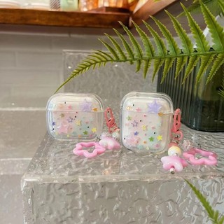 Họa tiết màu kẹo ngôi sao năm cánh có thể so sánh với vỏ mềm airpod 1 / 2 tpu airpod pro airpod3