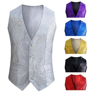 Nam Steampunk Áo Sơ Mi Đơn Cổ Chữ V Cưới Áo Khoác Nam Tuxedo Aristocrat Áo Gilet Nam Sequin Áo Khoác