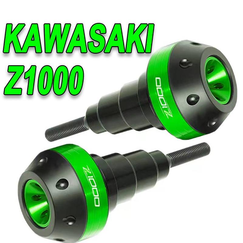 1 Cặp Cho KAWASAKI Z1000 Z1000R Xe Máy Ống Xả Khung Trượt Tai Nạn Miếng Lót Bảo Vệ Z1000 Phụ Kiện