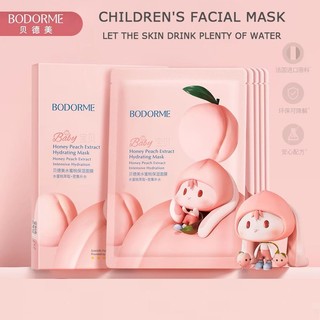 Bodorme Mặt nạ đặc biệt dành cho trẻ em Mặt nạ đặc biệt dưỡng ẩm cho bé gái 3-9-15 tuổi Học sinh tiểu học Mặt nạ chăm sóc da