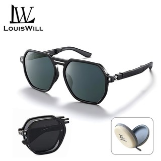 Kính râm LouisWill Kính râm thời trang nữ Bảo vệ UV400 Khung lớn Kính râm có thể gập lại Bảo vệ mắt Kính râm Kính râm Trang trí thời trang