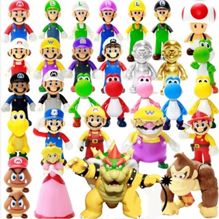 47 Phong Cách Trò Chơi Super Mario Odyssey Hình Mario Luigi Bowser Koopa Yoshi Wario Toad Đào Goomba Donkey Kong Q Phiên Bản PVC Nhân Vật Hành Động Mô Hình Đồ Chơi Búp Bê