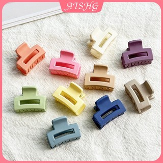 AISHG 2.5cm Kẹo Vuông Tóc Nữ Mini Mờ Cắt Cá Mập Kẹp Tóc Thời Trang Phụ Kiện Tóc