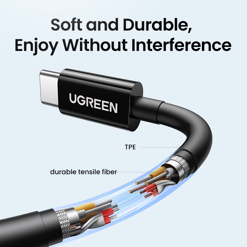 Tai nghe có dây UGREEN 3,5mm Type C Tai nghe bán tai HiFi có micrô | BigBuy360 - bigbuy360.vn
